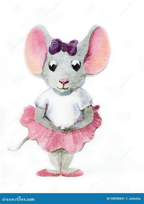 Little Mouse-ballerina Stock Illustration - Image: 50898841