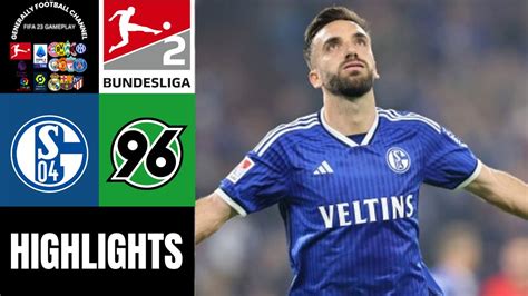 FC Schalke 04 vs Hannover 96 11.Spieltag Bundesliga 2 Highlights - YouTube