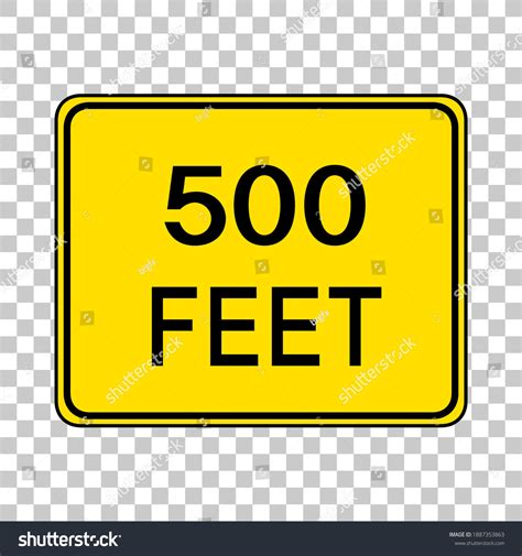 Yellow Traffic Warning Sign On Transparent Stock Vector (Royalty Free ...