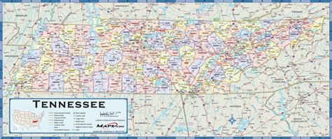 Tennessee Map with Cities and Counties | secretmuseum