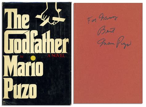 Lot Detail - Mario Puzo ''The Godfather'' Signed