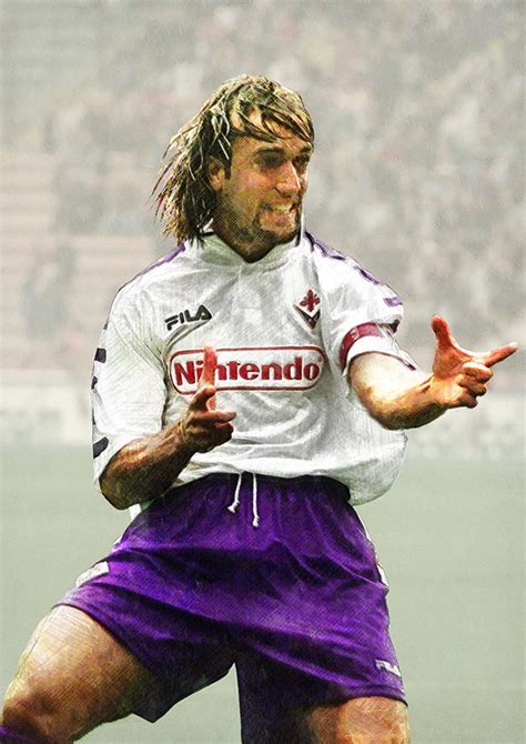 Gabriel Omar Batistuta Poster Fiorentina Poster Fiorentina - Etsy