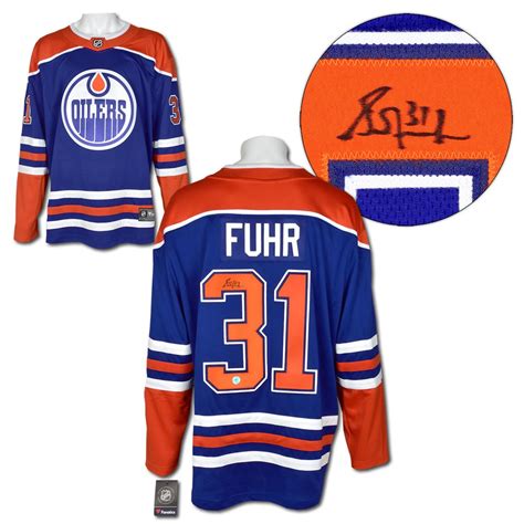 Grant Fuhr Edmonton Oilers Autographed Signed Retro Alternate Fanatics ...