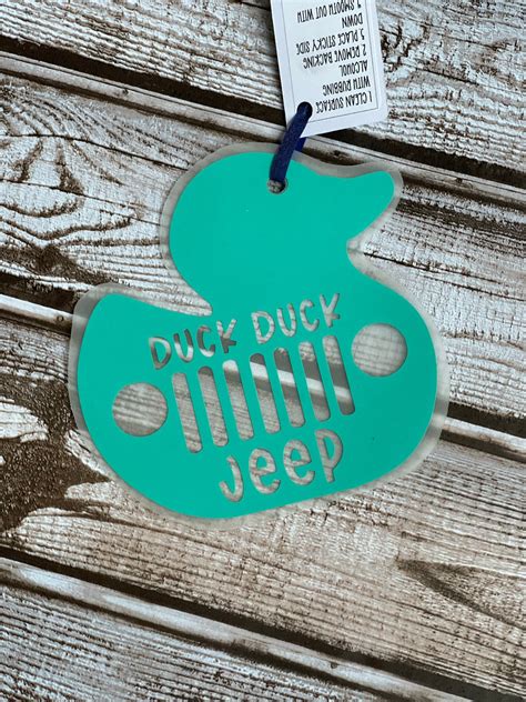 Duck Duck Jeep Tagging Decals | Etsy