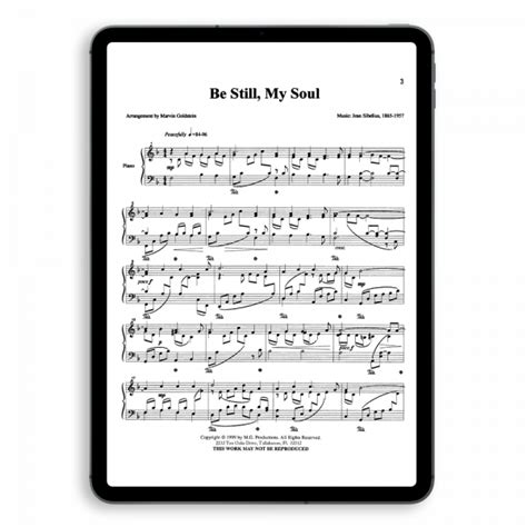 Be Still My Soul from Hymns for Worship (Digital Copy) – Marvin Goldstein