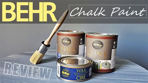 Behr chalk paint and wax review - YouTube