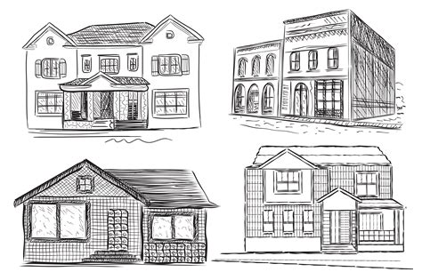 Building sketch | Illustrations ~ Creative Market