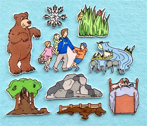 Going on a Bear Hunt Felt Board Story / Flannel Board Set/ - Etsy