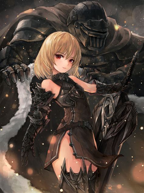 Dark knight and girl: Original anime character... (17 Apr 2018)｜Random ...