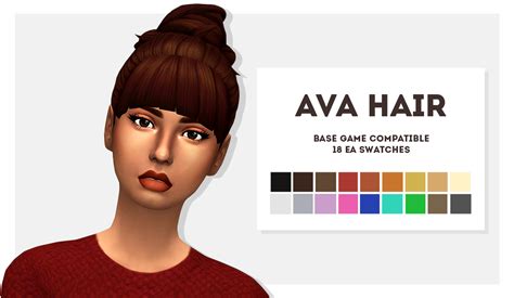 glumbutss:“ Ava Hair Finally I made a hair..! There is a high chance of some issues occurring ...
