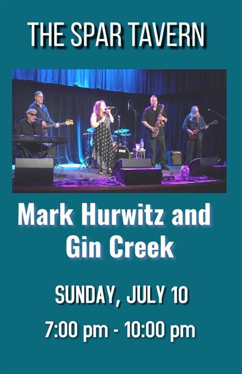 SUNDAY BLUES at The Spar: Mark Hurwitz & Gin Creek w/Tanya Hodel, The Spar Tavern, Tacoma, July ...