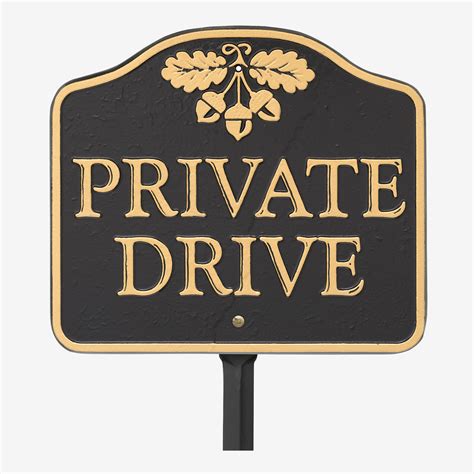 Private Drive Sign| Outdoor Décor | Brylane Home