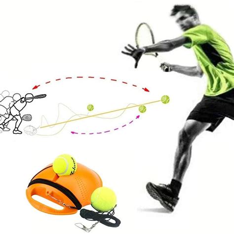 Jsbeuith Tennis Trainer Rebound Balls Self-Study Practice Training Tool ...