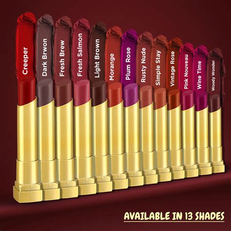 Coloressence Moist Matte Lip Color- Long Stay Intense Pigment Waterproof Lipstick: Buy ...