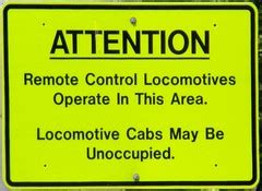 Remote Controlled Locomotives Sign | I remember when the rai… | Flickr