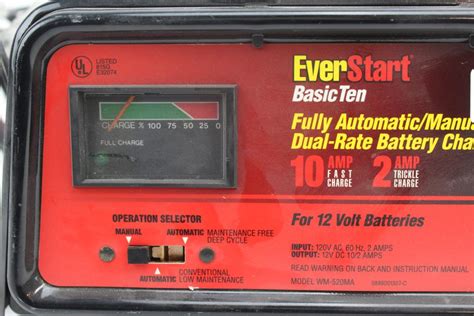 EverStart Fully Automatic/Manual Dual-Rate Battery Charger | Property Room