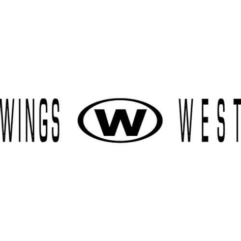 Wings West Decal Sticker - WINGS-WEST-LOGO-DECAL - Thriftysigns