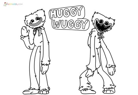 Huggy Wuggy Coloring Pages | New Pictures Free Printable | Páginas para colorear lindas, Libro ...