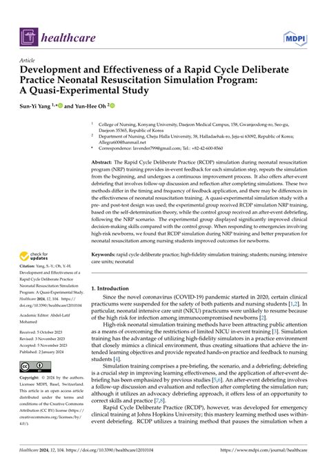 (PDF) Development and Effectiveness of a Rapid Cycle Deliberate ...