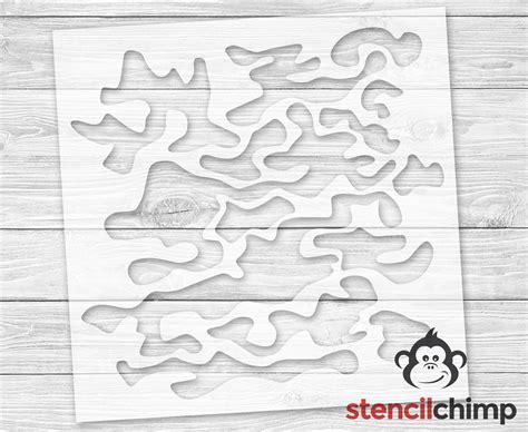 Camouflage Pattern Stencil Camo Stencil for Military Decor - Etsy.de