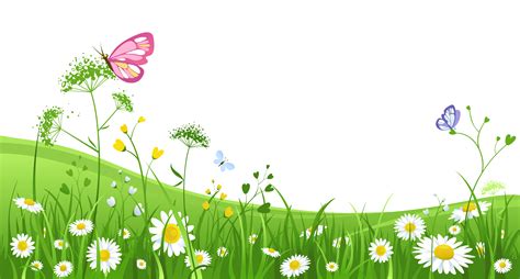 Grass with Butterflies Clipart Picture | Gallery Yopriceville - High-Quality Images and ...