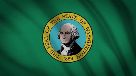 Washington State Flag 1792242 Stock Video at Vecteezy