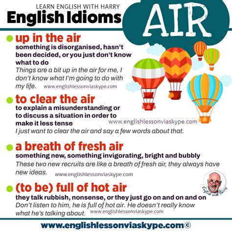 Air Idioms and Phrases in English • Learn English with Harry 👴