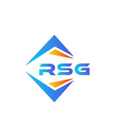 RSG abstract technology logo design on white background. RSG creative ...