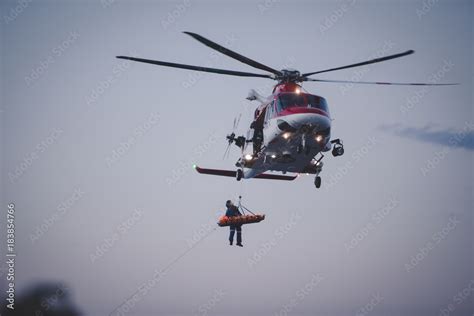 Rescue Helicopter Stock Photo | Adobe Stock