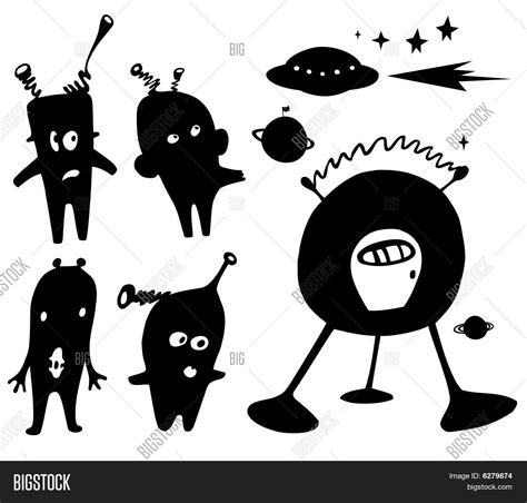 Silhouette Alien Image & Photo (Free Trial) | Bigstock