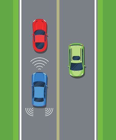 Smart Car Safety Remote Sensing System Of Vehicle Stock Illustration - Download Image Now - iStock