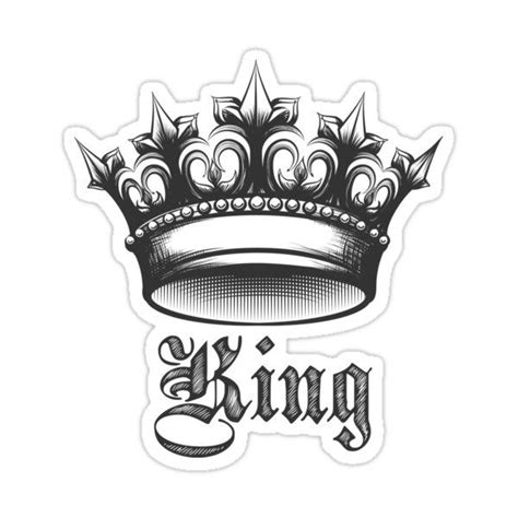 "The King Crown" Sticker for Sale by devaleta | Kings crown, King ...