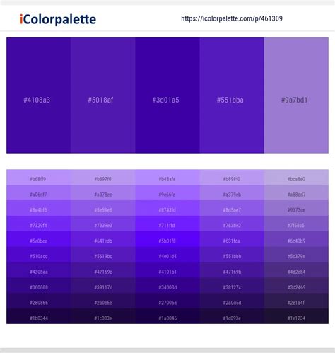 26 Latest Color Schemes with Indigo And Medium Purple Color tone ...