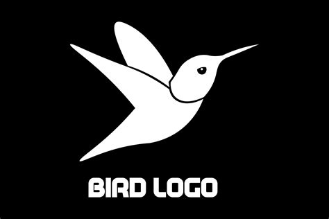 Logo Black and White - Bird 2 Graphic by RANartLabs · Creative Fabrica