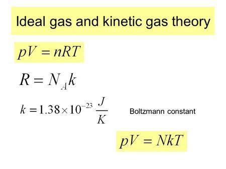 Ideal gas and kinetic gas theory Boltzmann constant.> | Thermodynamics, Physics lessons, Kinetic ...