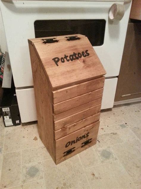 Wooden potato & onion bin / vegetable storage / potato bin / | Etsy | Potato bin, Potato and ...