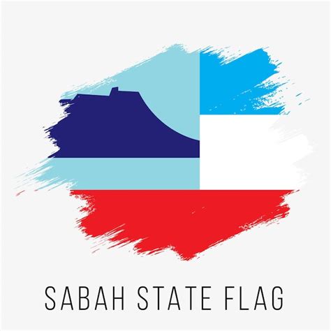 Premium Vector | Malaysia State Sabah Vector Flag Design Template Sabah ...