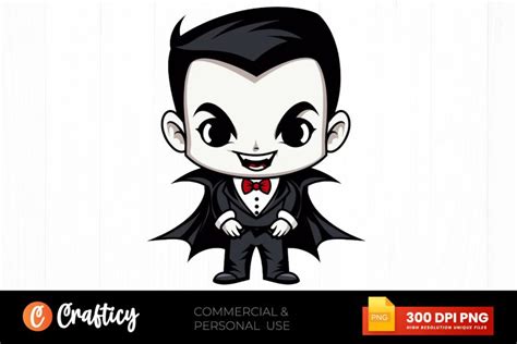 Cute Vampire Clipart PNG