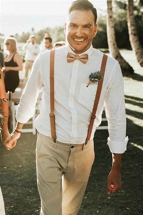 42 Stylish Groom's Outfit Ideas With Suspenders - Weddingomania