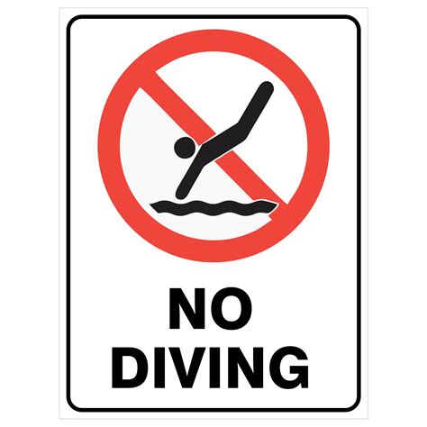 No Diving - Discount Safety Signs New Zealand