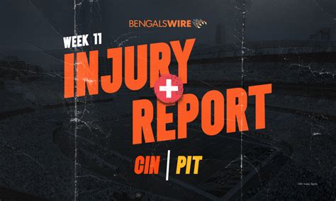 Bengals issue final injury report before Week 11 vs. Steelers