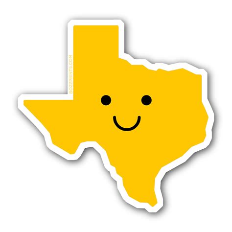 Smiley Face Texas | Bozz Prints