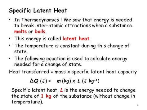 2 latent heat