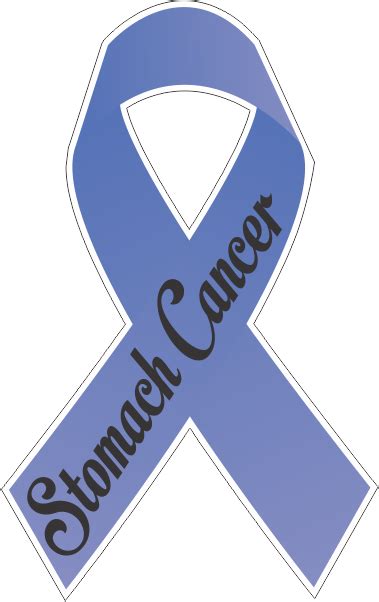 stomach cancer ribbon decal 1