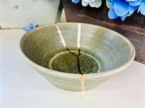 Kintsugi Bowl, Kintsugi Stone Bowl, Kintsugi Pottery, Minimalist, Fall ...