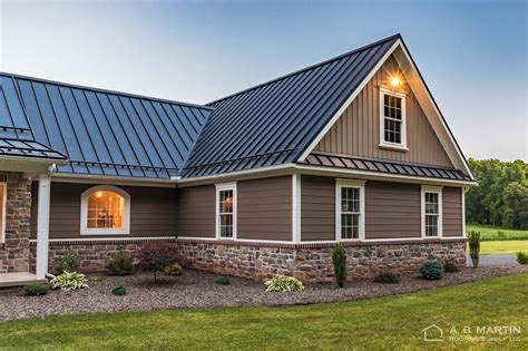 New House with Textured Black ABSeam Roof - AB Martin