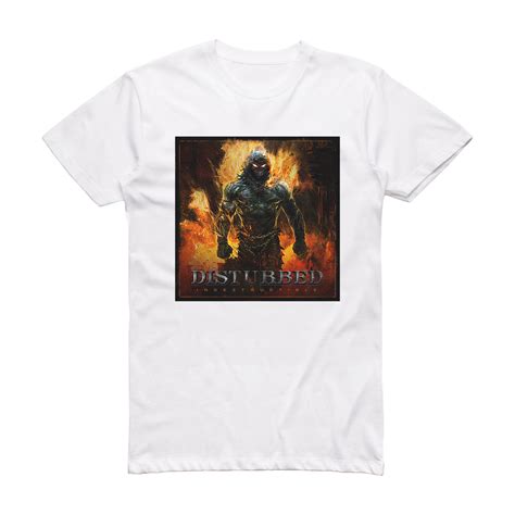 Disturbed Indestructible Album Cover T-Shirt White – ALBUM COVER T-SHIRTS