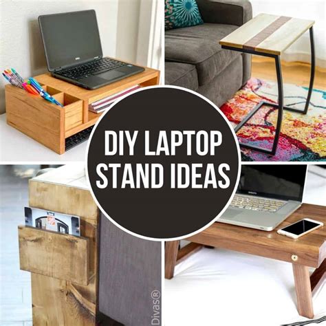 Wooden Laptop Desk, Foldable table, Laptop Trays, Laptop Stand, Desk Organizer, Computer Desk ...