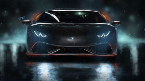 Lamborghini Huracan Wallpaper 4K, Neon, Custom tuning, Cars, #5118