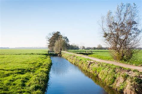 Dutch Polder Landscape In Autumn Royalty Free Stock Photography - Image ...